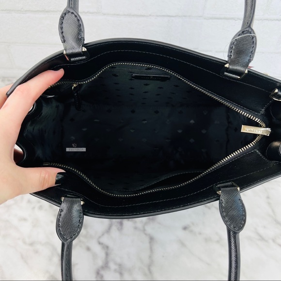 Kate Spade Staci Large Black Satchel Crossbody - Picture 8 of 11